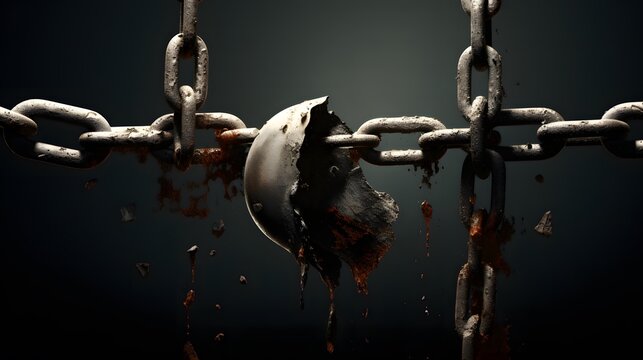 une cha&icirc;ne, g&eacute;n&eacute;r&eacute; par IA