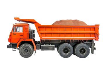 Dump Truck isolated on transparent background