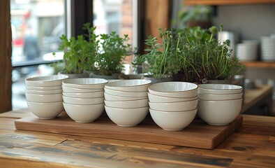 pots on the table