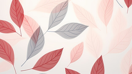 Warm, light leaf pattern embraces the beauty of the season