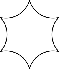 Minimalist line stars icon, twinkle star shape symbols. Minimalist silhouette stars icon set, twinkle shining star shape symbols, icons, elements. Modern geometric sparkle silhouettes sign vector.