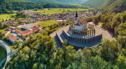 Church of Saint Anthony of Padua and Caporetto war memorial, Slovenia