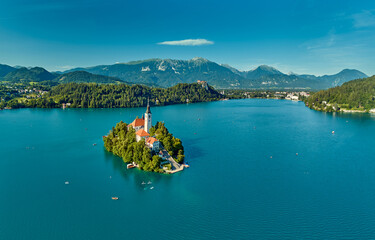 Lake Bled, lake in the Julian Alps of the Upper Carniolan region of northwestern Slovenia.