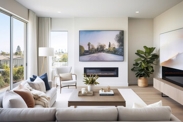 Fototapeta premium modern living room with sofa.