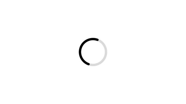 Circle loading icon animation isolated on background