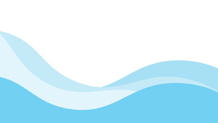 Blue ocean wave background wallpaper vector image. Illustration of graphic wave design for backdrop or presentation