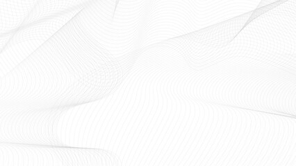 Banner with wavy lines, abstract background. Vector illustration.