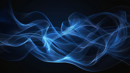 Abstract Background of Glowing Blue Mesh or Inter.