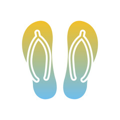 Slippers Flat Gradient Style