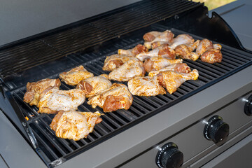 grilled chicken on the grill