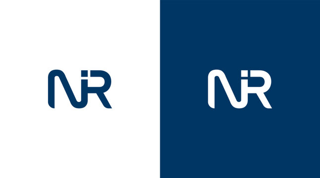 NR Letter Logo Design, NR,NjR icon Brand identity Design Monogram Logo Minimalist Logo Design NJR