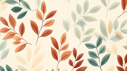 Abstract fabric, botanical art background