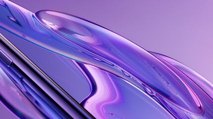 Abstract background with water. AI generated art illustration.