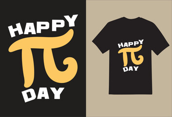 Happy pi day t shirt design - obrazy, fototapety, plakaty