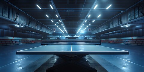 Table tennis, World Cup table tennis standard table tennis table - obrazy, fototapety, plakaty