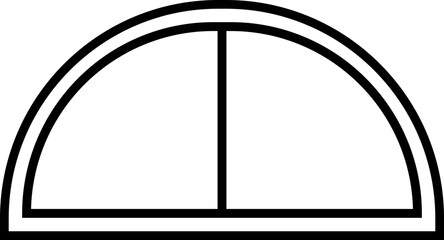 Opened window icon. Vector symbol in linear style.