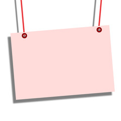 empty pink love sign