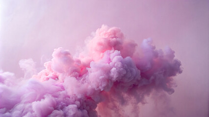 A mesmerizing blend of pink smoke, creating a captivating abstract scene with hints of vintage texture and winter light