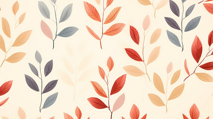 Abstract fabric, botanical art background