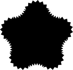 Zig zag edge geometric shape collection. Wavy element