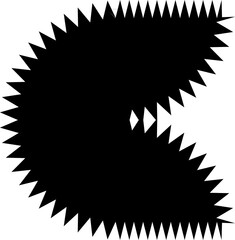 Fototapeta premium Zig zag edge geometric shape collection. Wavy element
