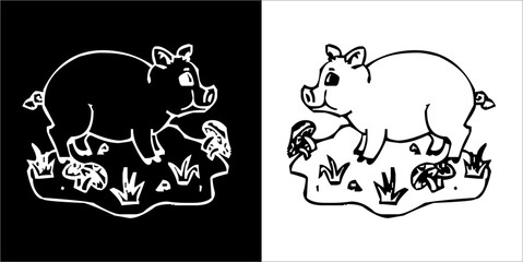 Illustration vector graphics of farm icon