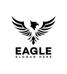 Fototapeta na wymiar Eagle Logo Icon Brand Identity Sign Symbol 