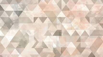 Subtle collage of geometric shapes with textured layers in neutral tones