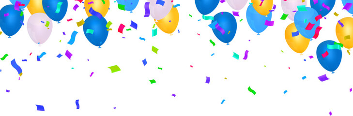 balloons carnival and festival Vector abstract holiday illustration with Party for poster, banner or background, anniversary, Brazilian,