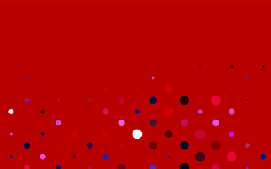 Light Blue, Red vector backdrop with dots.