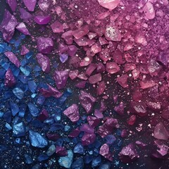 Shiny blurred background texture with crystals.