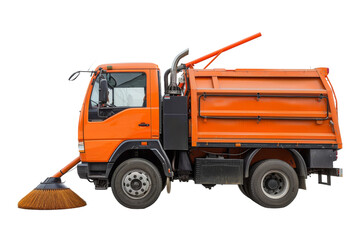 Street sweeper isolated on transparent background