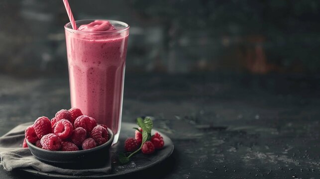 strawberry smoothie with berries