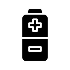 Obraz premium Charge Energy Power Glyph Icon