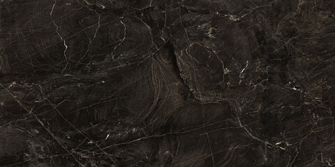 Luxurious Dark Gray Agate Marble Texture With Brown Veins. Polished Marble Quartz Stone Background Striped By Nature With a Unique Patterning, It Can Be Used For Interior-Exterior Tile And Ceramic