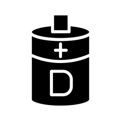 Eco Energy Power Glyph Icon