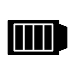 Basic Battery Energy Glyph Icon