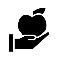 Diet Vegetable Healthy Glyph Icon