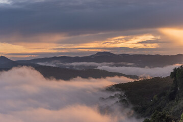 Fototapeta premium sunrise in the mountains