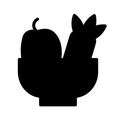 Healthy Food Safety Glyph Icon