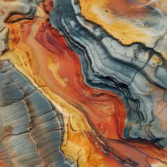 Ariel view of an abstract landscape