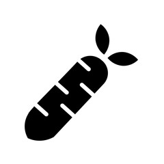 Carrot Diet Food Glyph Icon