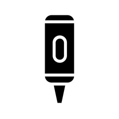 Artist Crayon Create Glyph Icon