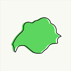 AGUAS state map of United Mexican States