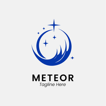 meteor logo design icon template