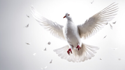 La colomba della pace in volo libero II - obrazy, fototapety, plakaty