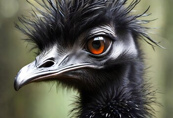 close up of a ostrich - obrazy, fototapety, plakaty