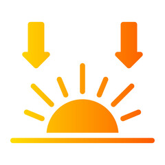 sunset gradient icon