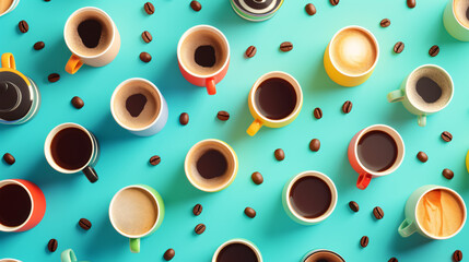 Coffee Cups Banner.