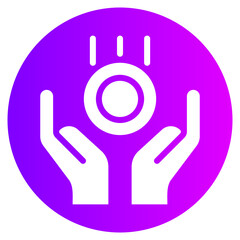 hands gradient icon